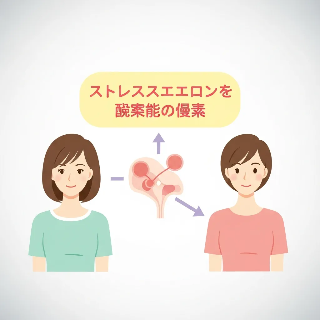 ストレスと妊娠の関係を整理する女性のイメージ