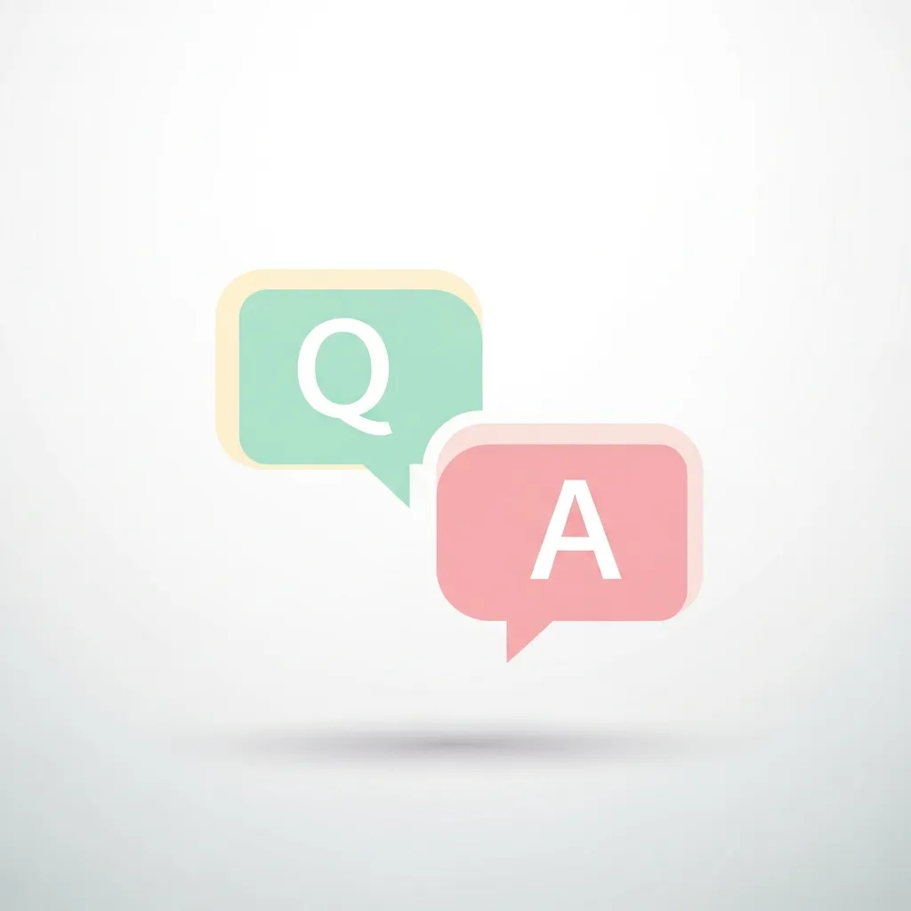 Q&Aのアイコン。吹き出しに「Q」と「A」が入った親しみやすいデザイン。