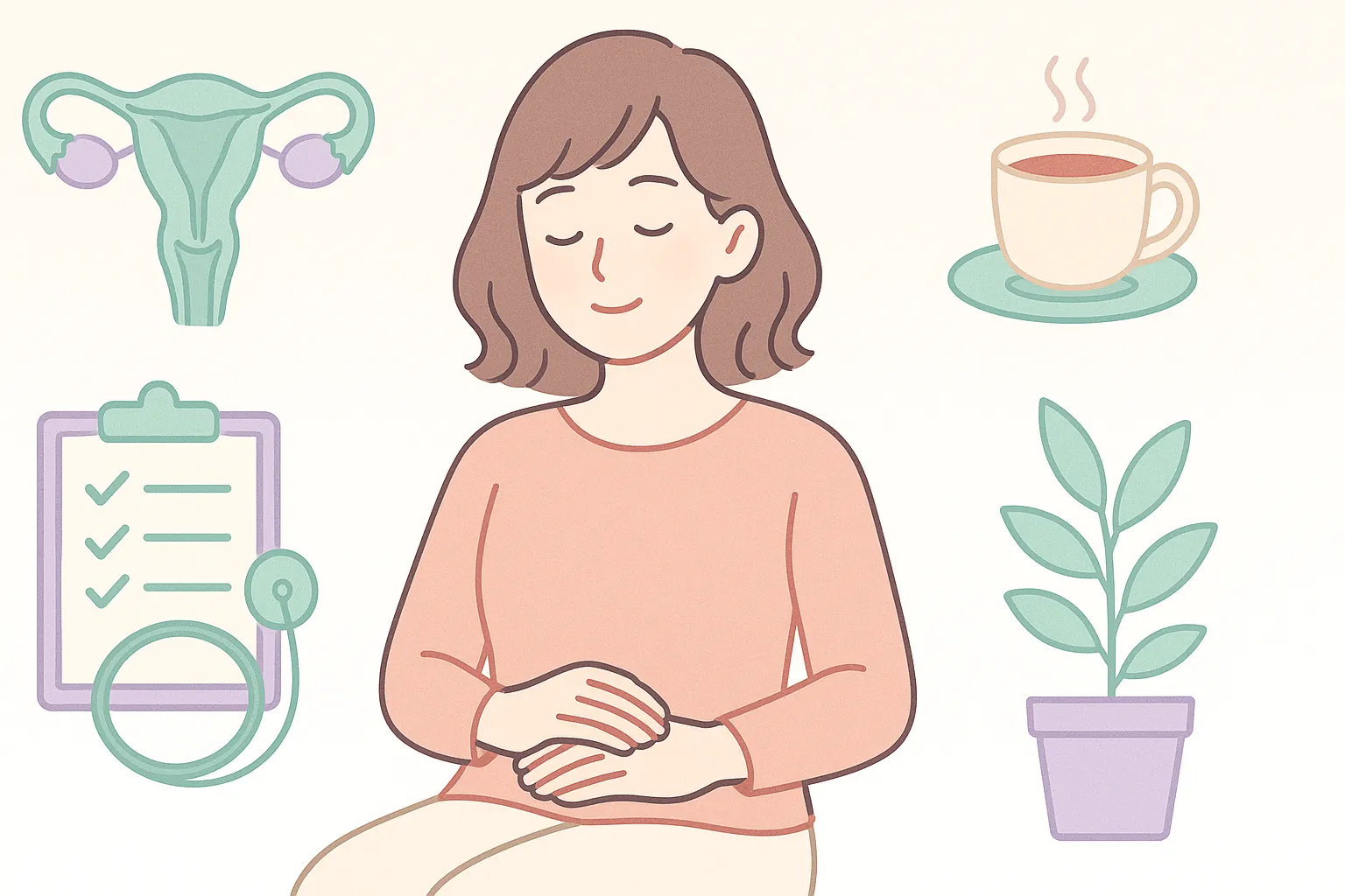 妊活中の女性がジオスゲニンと向き合いながら穏やかに過ごすまとめのイメージ